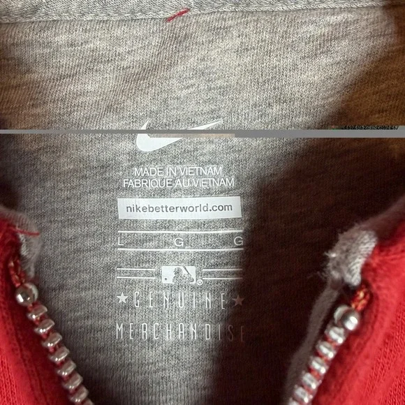 St. Louis Cardinals Nike Full Zip Hoodie Women's Large Red Embroidered MLB GUC - Picture 3 of 4